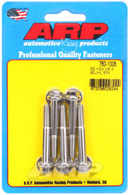 ARP 760-1006 Metric Thread Bolt Kit M6 x 1.00 x 45 hex SS bolts Photo-1 