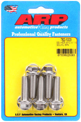 ARP 762-1003 Metric Thread Bolt Kit M10 x 1.50 x 30mm hex SS bolts Photo-1 