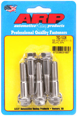 ARP 762-1006 Metric Thread Bolt Kit M10 x 1.50 x 45mm hex SS bolts Photo-1 