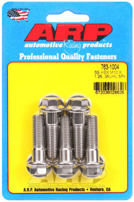 ARP 763-1004 Metric Thread Bolt Kit M10 x 1.25 x 35 hex SS bolts Photo-1 