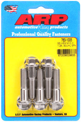 ARP 763-1005 Metric Thread Bolt Kit M10 x 1.25 x 40 hex SS bolts Photo-1 