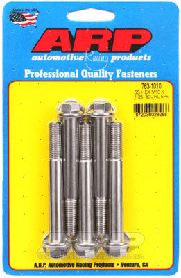 ARP 763-1010 Metric Thread Bolt Kit M10 x 1.25 x 80 hex SS bolts Photo-1 