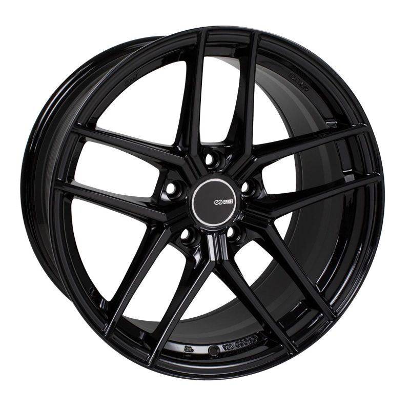 Enkei TY5 18x8 5x114.3 50mm Offset 72.6mm Bore Black Wheel