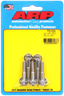 ARP 770-1003 Metric Thread Bolt Kit M6 x 1.00 x 30 12pt SS bolts Photo-1 