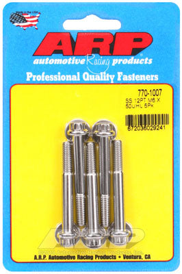 ARP 770-1013 Metric Thread Bolt Kit M6 x 1.00 x 80 12pt SS bolts