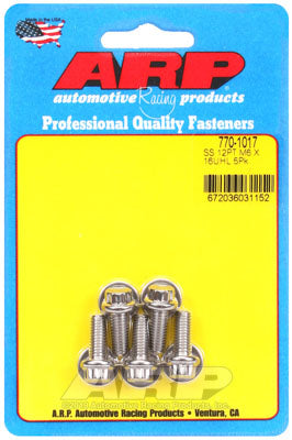 ARP 770-1017 Metric Thread Bolt Kit M6 x 1.00 x 16 12pt SS bolts Photo-1 