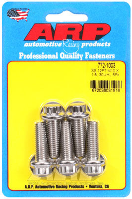 ARP 772-1003 Metric Thread Bolt Kit M10 x 1.50 x 30 12pt SS bolts Photo-1 