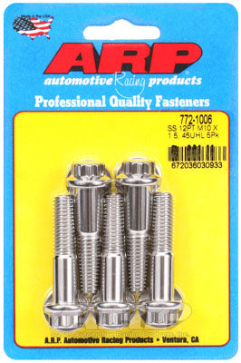 ARP 772-1006 Metric Thread Bolt Kit M10 x 1.50 x 45 12pt SS bolts Photo-1 