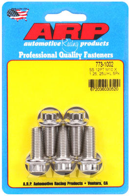 ARP 773-1002 Metric Thread Bolt Kit M10 x 1.25 x 25 12pt SS bolts Photo-1 