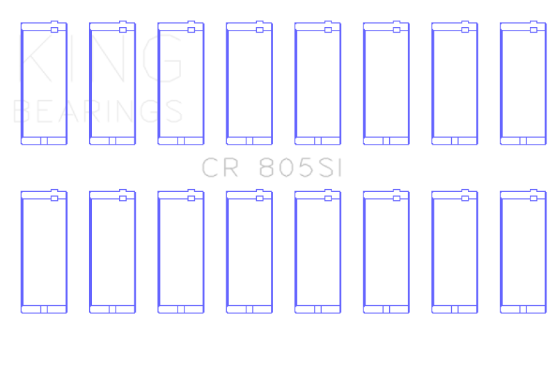 King Engine Bearings Chrysler 273 / 318 / 340 /360 Rod Bearing Set
