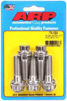 ARP 774-1004 Metric Thread Bolt Kit M12 x 1.50 x 40 12pt SS bolts Photo-1 