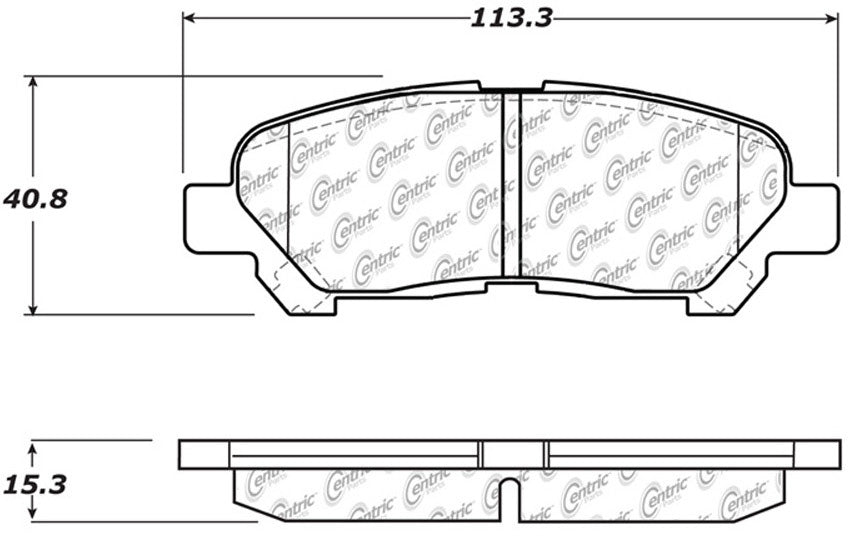 STOPTECH 105.13250 Brake pads (rear) TOYOTA Highlander 08-13 Photo-1 