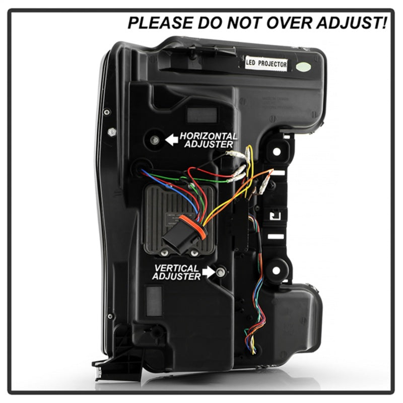 Spyder 17-19 Ford F-250/F-350/F-450 High-Power LED Headlights - Black (PRO-YD-FS17LEDAP-SEQSBGR-BK)