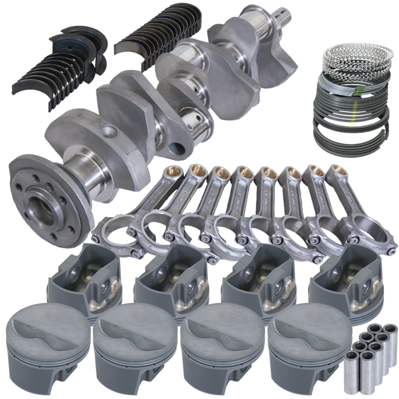Eagle Chevy 350 3.480in Crank 5.700in I-Beam Rods -5cc Flat Top 4.000in Pistons Rotating Assembly