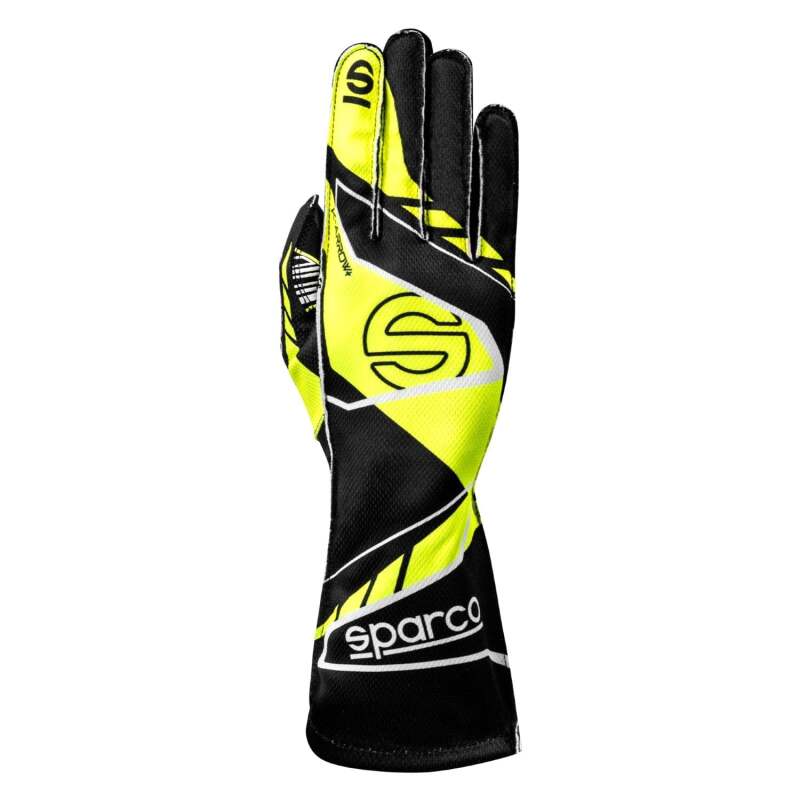 Sparco  K-Arrow+ Black and Yellow Karting Gloves Size 9