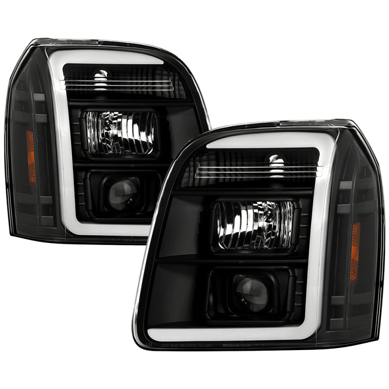 Spyder 07-14 GMC Yukon High-Power LED Headlights - Black (PRO-YD-GY07V2PL-BK)