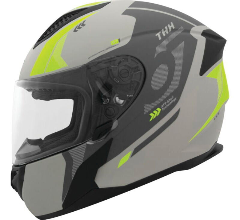THH Helmets T810S Hayate Gray/Yellow - Large