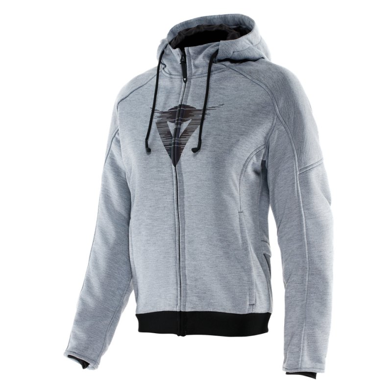 Dainese Daemon-X Safety Hoodie Full Zip Womens Grey-Melange Size - 42