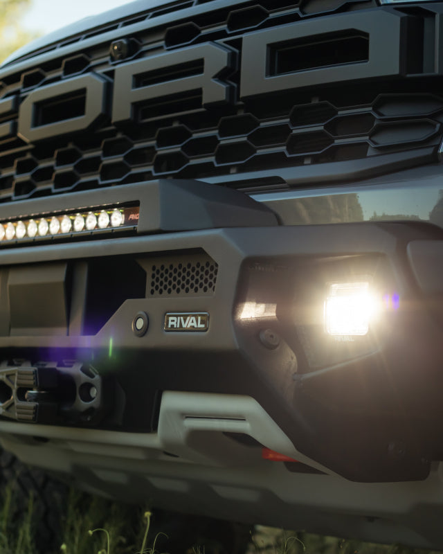 RIVAL 24-26 Ford Ranger Raptor Front Aluminum Bumper w/Winch Mount and Recovery Points