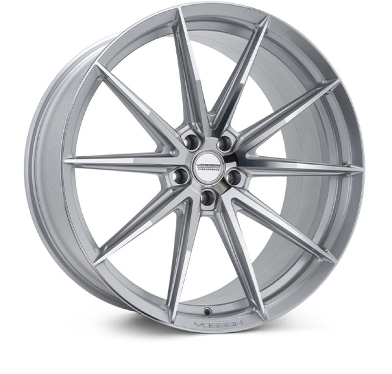 Vossen HFX-2 20x10.5 - 5x112 - ET45 - Deep - 66.5 - Silver Polished Wheel