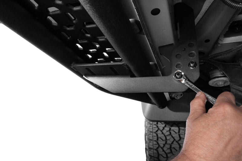 RealTruck 21-26 Ford Bronco 4 Door Growler Sport Running Boards - Textured Black