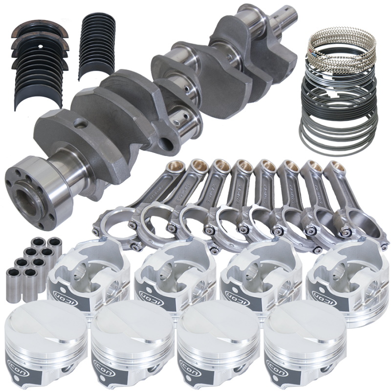 Eagle Chevy 454 1Pc 4.000in Crank 6.135in I-Beam Rods 18cc Dome 4.350in Pistons Rotating Assembly