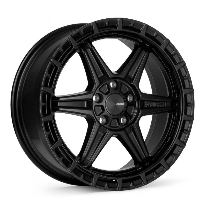 Enkei Trail-Finder OVL 18x8 / 5x120 BP / ET40 / 72.6mm Bore - Matte Black Wheel