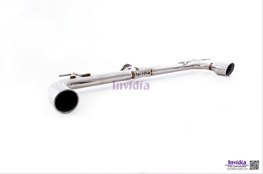 INVIDIA HS09GF6G3S Q300 catback 3" with resonator for VW Golf 6 GTI, Scirocco R (polished tips) Photo-3 