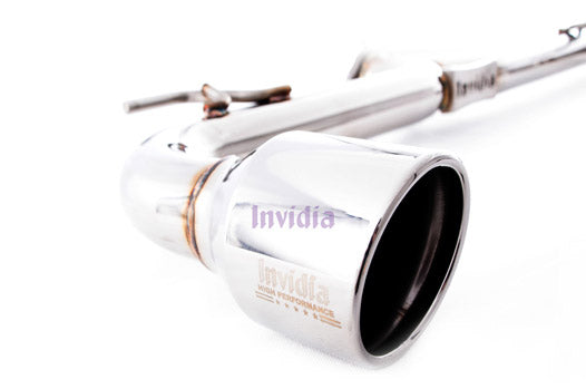 INVIDIA HS09GF6G3S Q300 catback 3" with resonator for VW Golf 6 GTI, Scirocco R (polished tips) Photo-4 