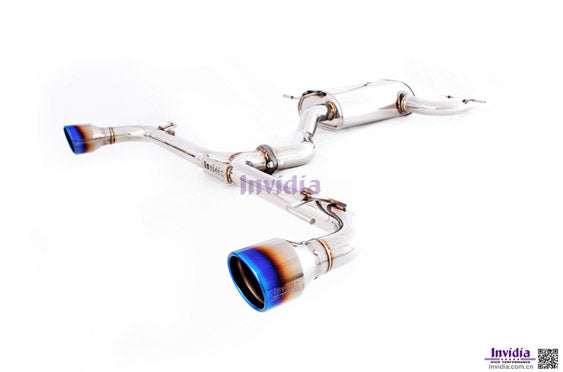 INVIDIA HS09GF6G3T Q300 catback 3" with resonator for VW Golf 6 GTI, Scirocco R (titanium tips) Photo-1 