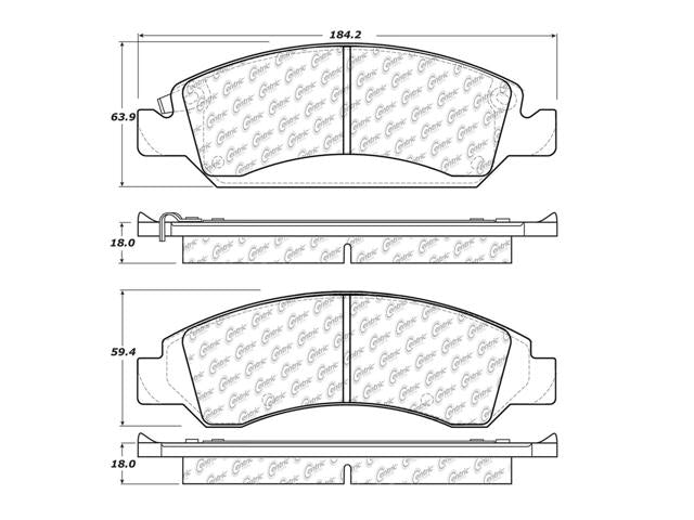 STOPTECH 105.13630 Brake pads (front) CADILLAC/CHEVROLET/GMC Photo-1 