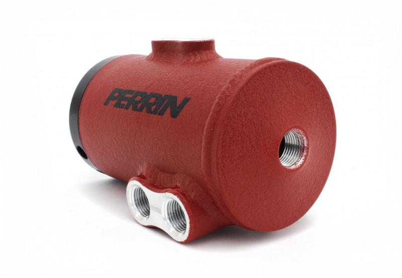 PERRIN PSP-ENG-606RD Air Oil Separator for SUBARU 08-14 WRX/08-15 STI TMIC Red Photo-1 