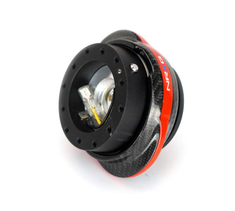 NRG Quick Release Gen 2.2 - Black Body / Carbon Fiber Red Ring