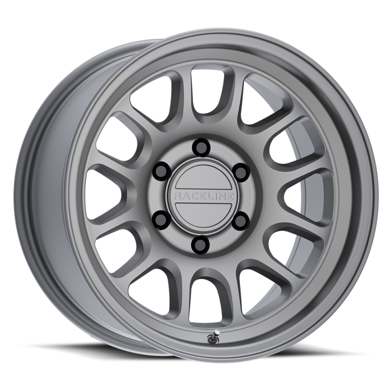 Raceline 958T Rogue 17x8.5in / 5x127 BP / 0mm Offset / 78.1mm Bore - Titanium Wheel