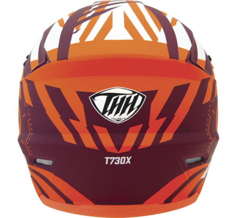 THH Helmets T730X Twister Purple/Orange Youth - Small