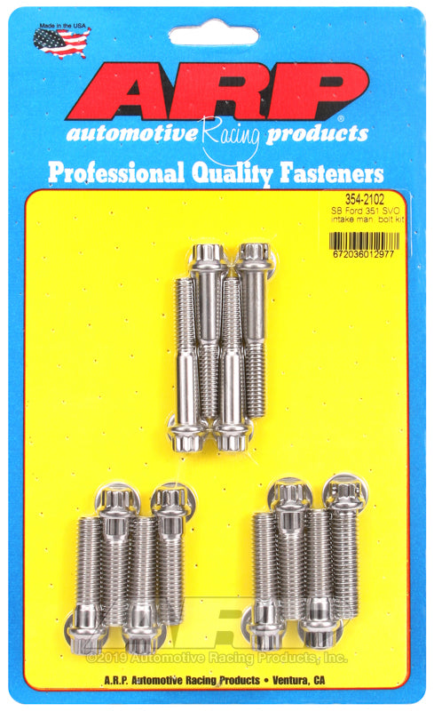 ARP SB Ford 351 SVO Intake Manifold Bolt Kit