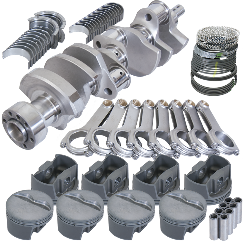 Eagle Chevy LT1 350 1Pc 3.750in Crank 5.700in H-Beam -5cc Flat Top 4.060in Pistons Rotating Assembly
