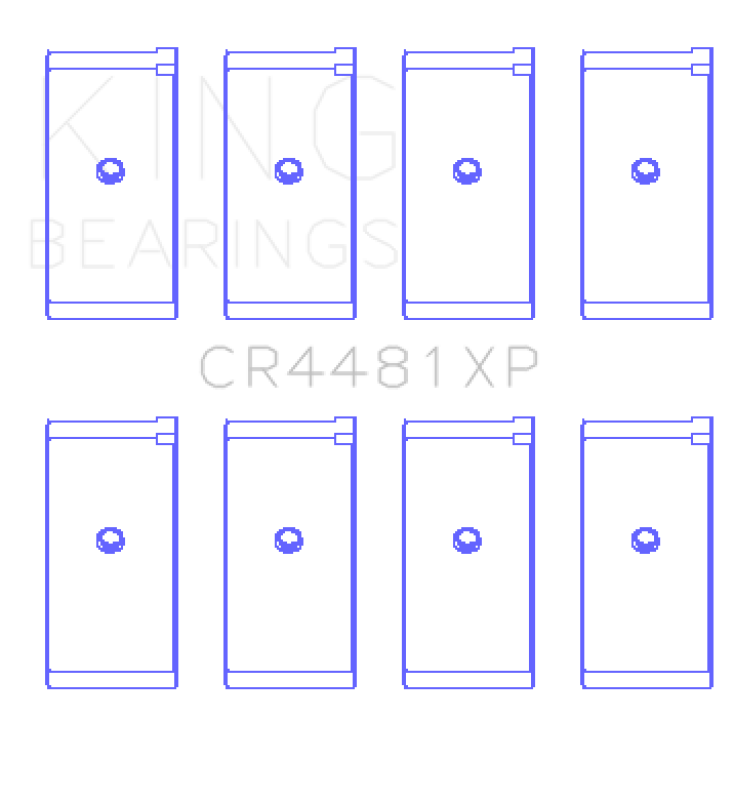King Engine Bearings Mitsubishi 4G63/4G64 6 Bolt 1st Gen DSM Performance Rod Bearing Set - Size STDX