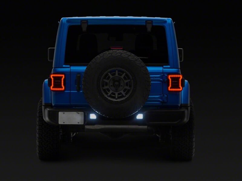 Raxiom 18-26 Jeep Wrangler JL Clear LED Rear Bumper Reflector Lights- White LED