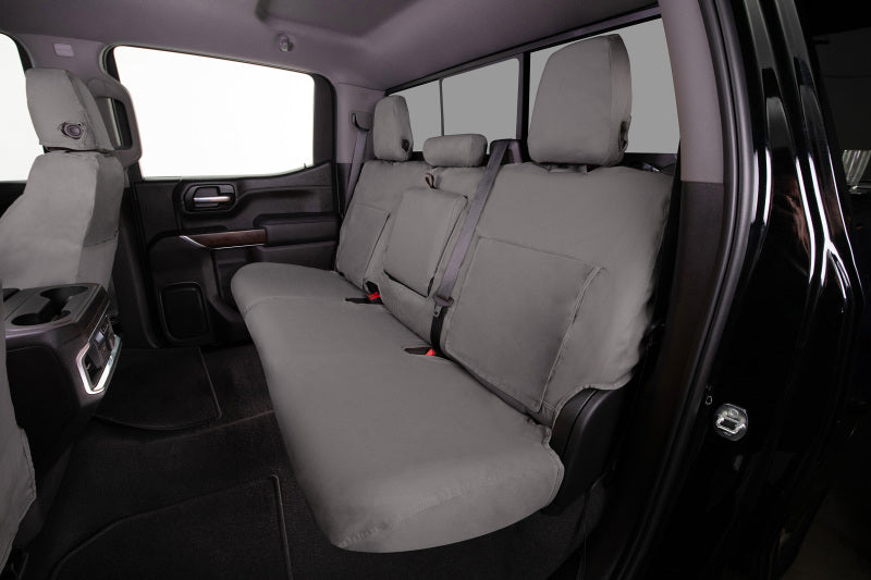 Covercraft 15-26 Ford Transit Polycotton SeatSaver Custom Third Row Seat Covers-Misty Grey