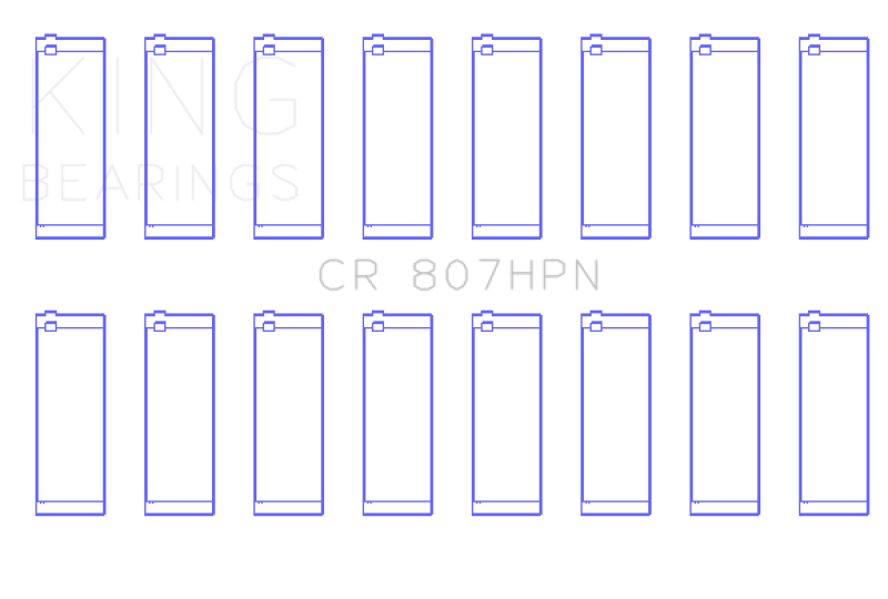 King Engine Bearings Chevy LS1 / LS6 / LS3 (Size 020X) Performance Rod Bearing Set