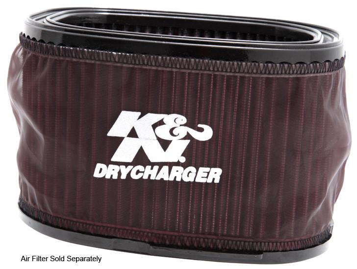 K&N Drycharger Wrap Black 191mm L 140mm W 121mm H