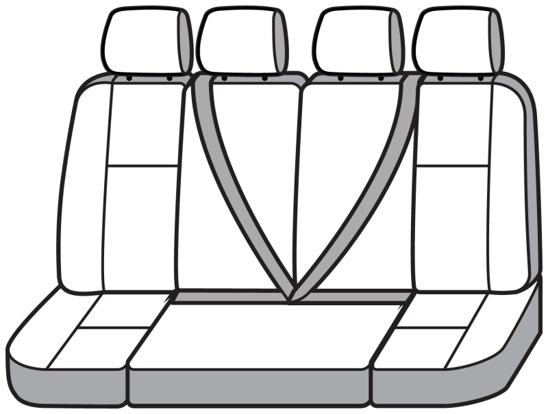 Covercraft 15-26 Ford Transit Polycotton SeatSaver Custom Third Row Seat Covers-Grey