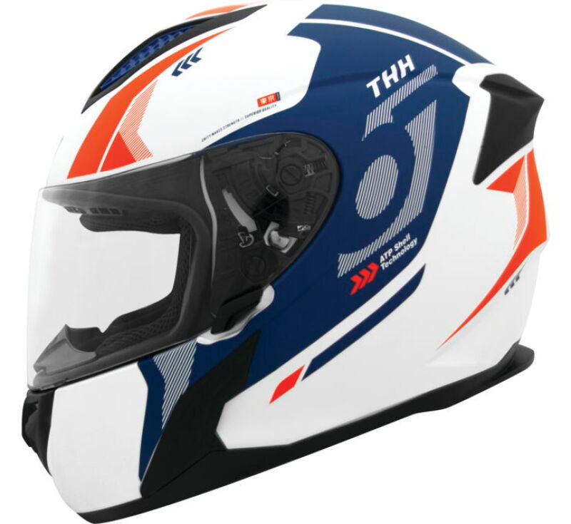 THH Helmets T810S Hayate White/Navy - XL
