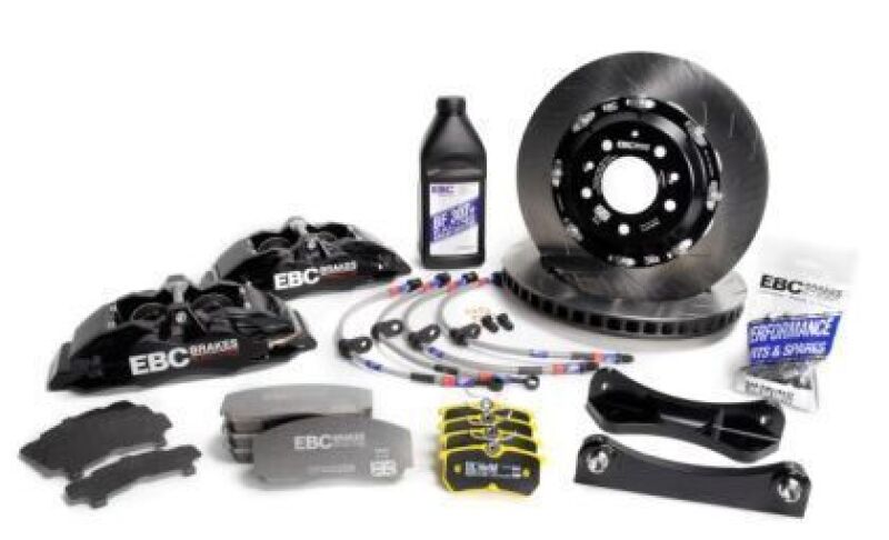 EBC Racing Ford Focus ST MK4 Black Apollo-4 Calipers 355mm Rotors Front Big Brake Kit