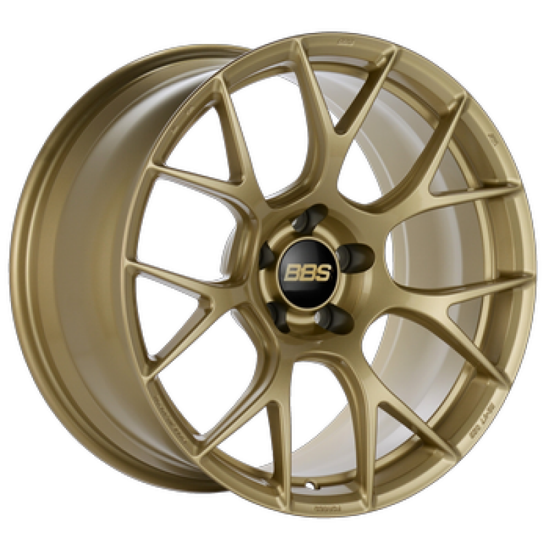 BBS RE-V7 18x9.5 5x100 ET43 Gloss Gold Wheel -70mm PFS Required