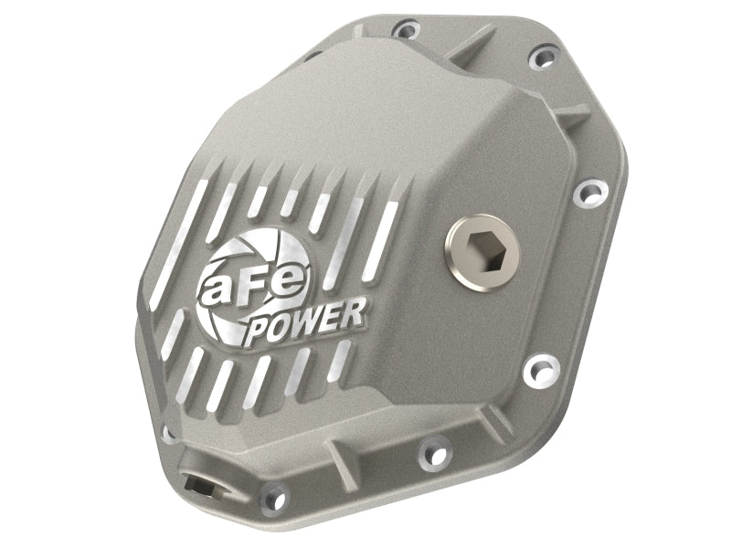 aFe 19-25 GM Trucks Front Diff Cover - Raw w/ Machined Fins
