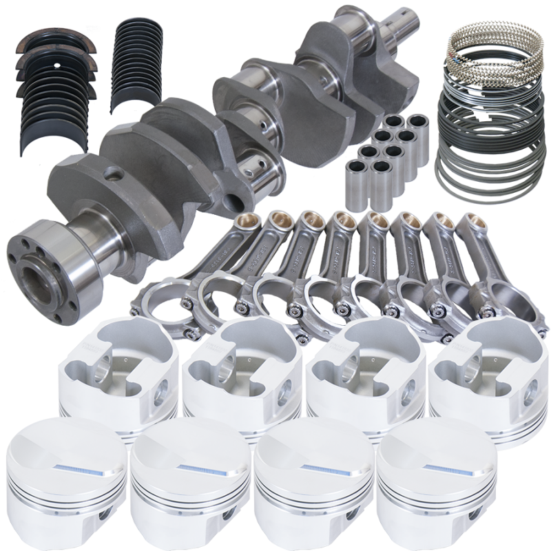 Eagle Chevy 454 1Pc 4.000in Crank 6.135in I-Beam Rods 14cc Dome 4.310in Pistons Rotating Assembly