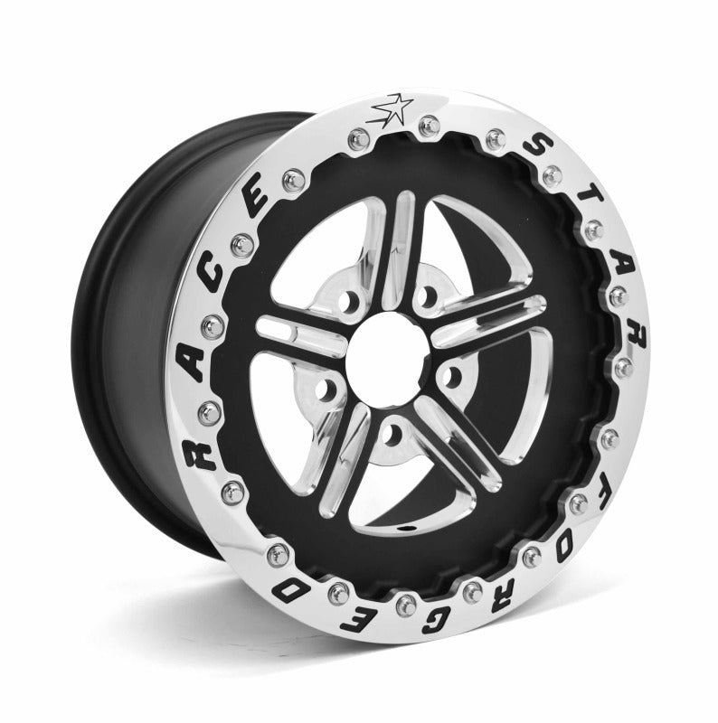 Race Star 63 Pro Forged SBL Sportsman 15x9 4.50BC 6.50BS Black Anodized/Machined Wheel