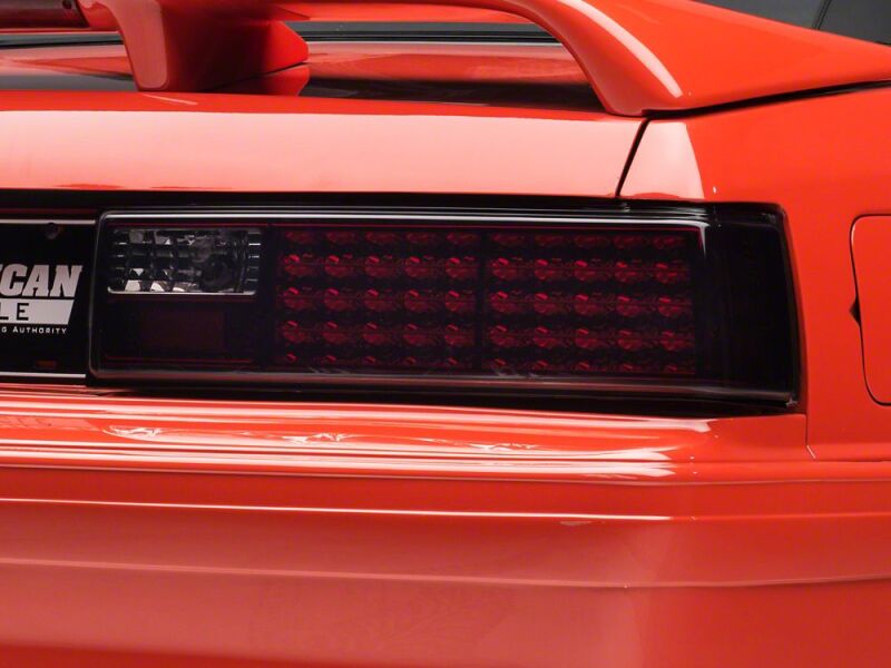 Raxiom 87-93 Ford Mustang Axial Series Smoked LED Tail Lights